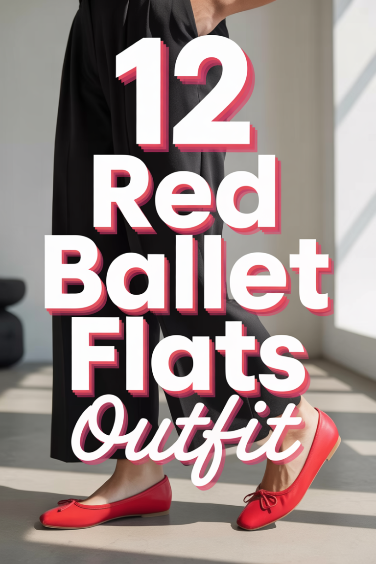 🩰 12 Red Ballet Flats Outfit