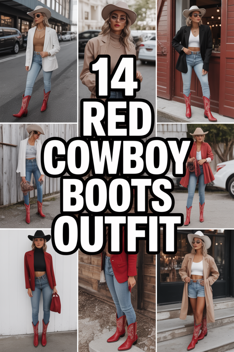 👢 14 Red Cowboy Boots Outfit