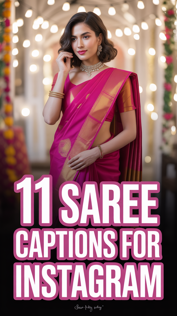 🥻 11 Saree Captions For Instagram