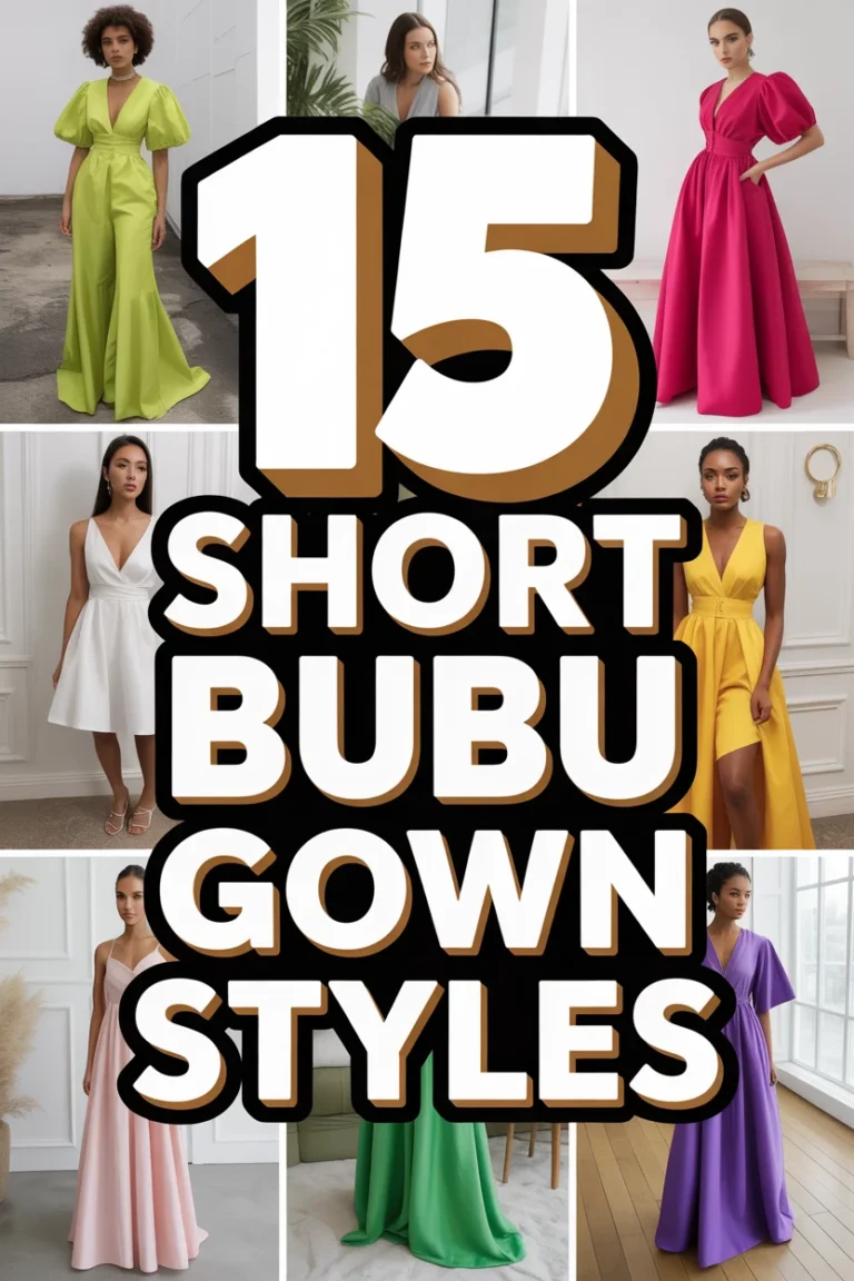 👗 15 Short Bubu Gown Styles