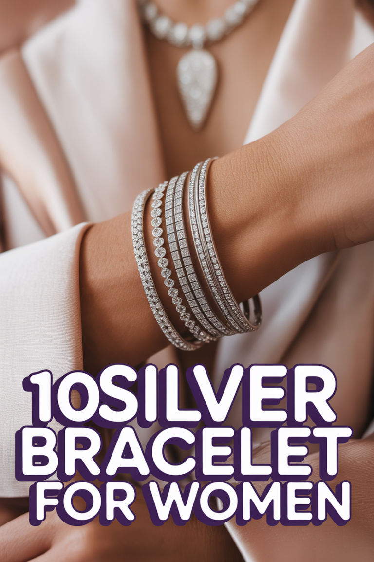 ✨ 10 Silver Bracelet For Women