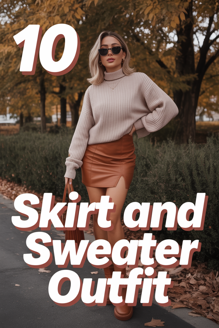 🧶 10 Skirt And Sweater Outfit