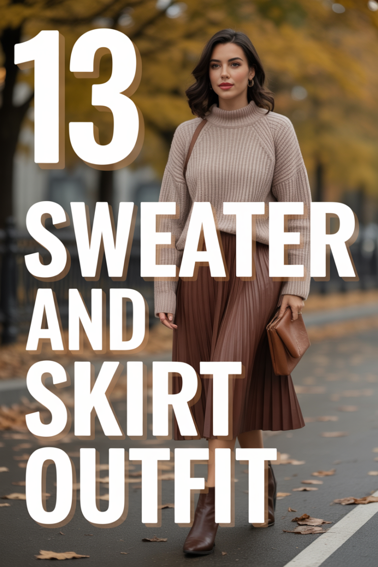 🧶 13 Sweater And Skirt Outfit