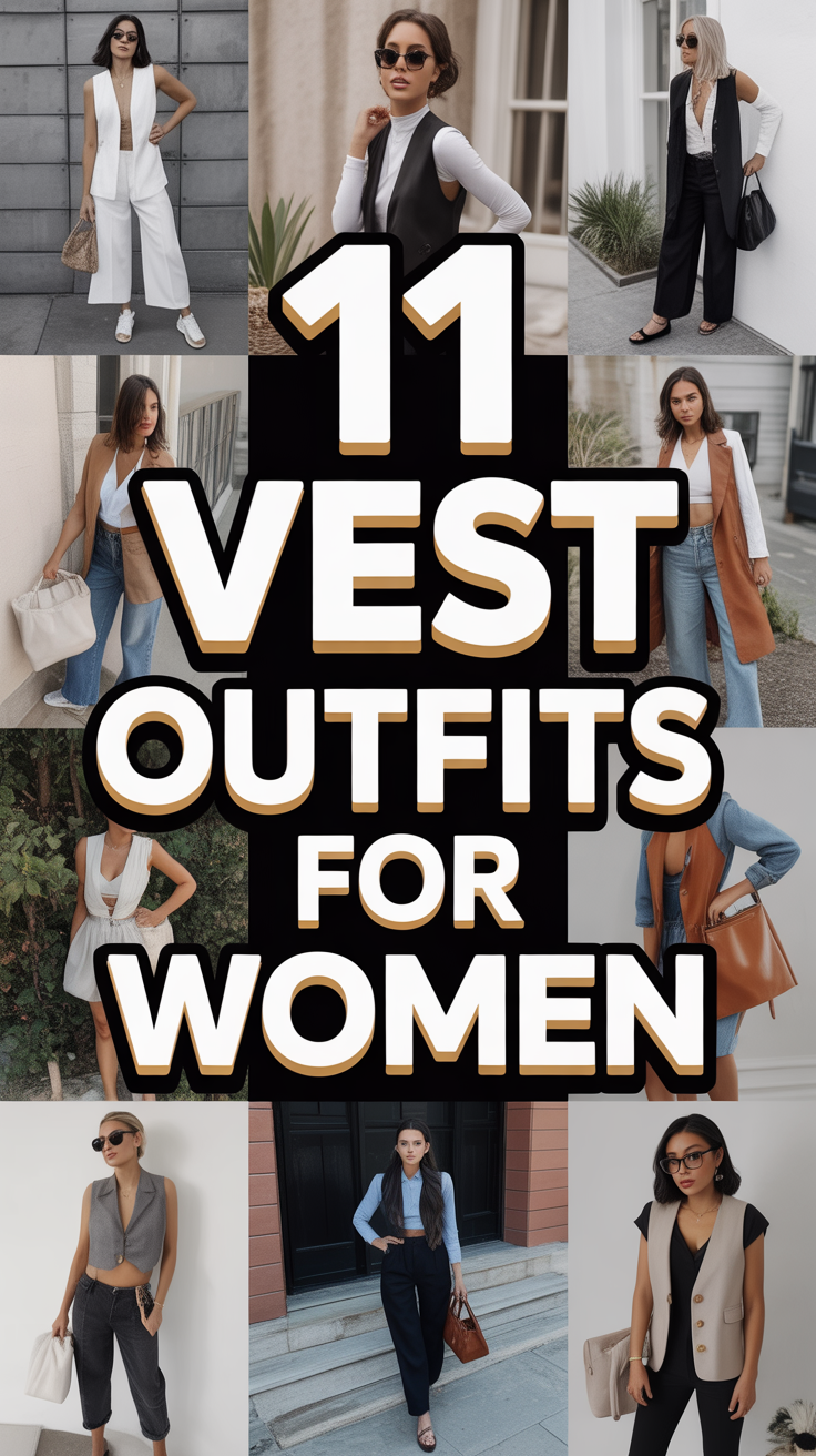 🧥 11 Vest Outfits For Women