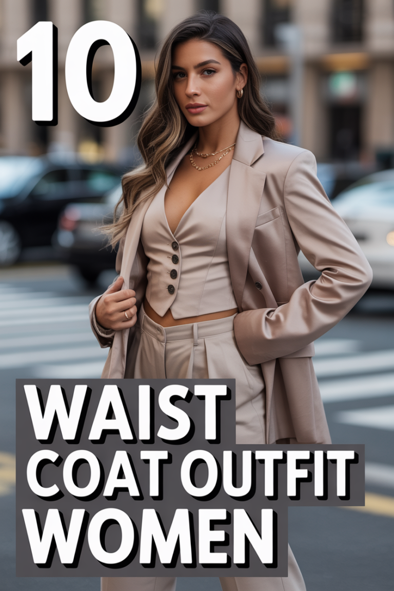 ✨ 10 Waist Coat Outfit Women