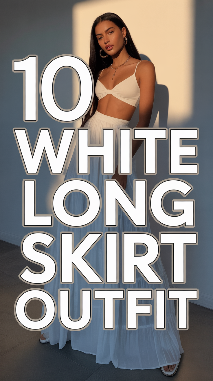 👗 10 White Long Skirt Outfit