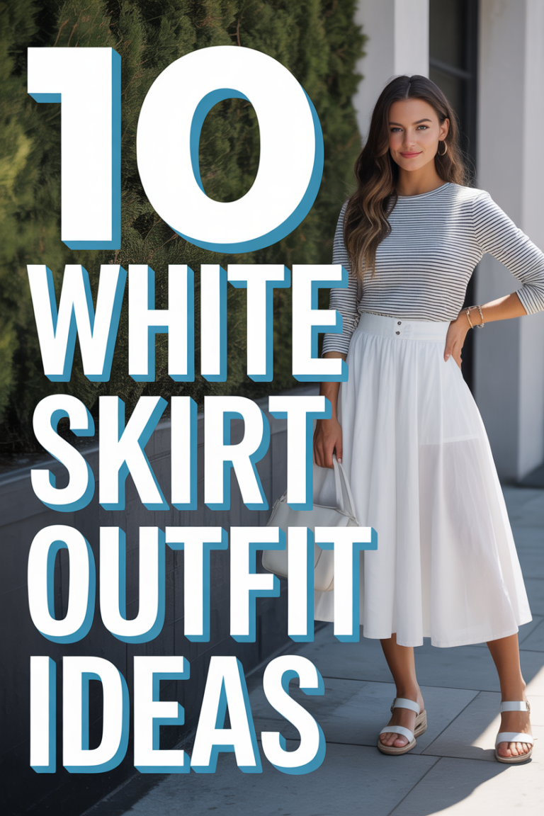 ✨ 10 White Skirt Outfit Ideas