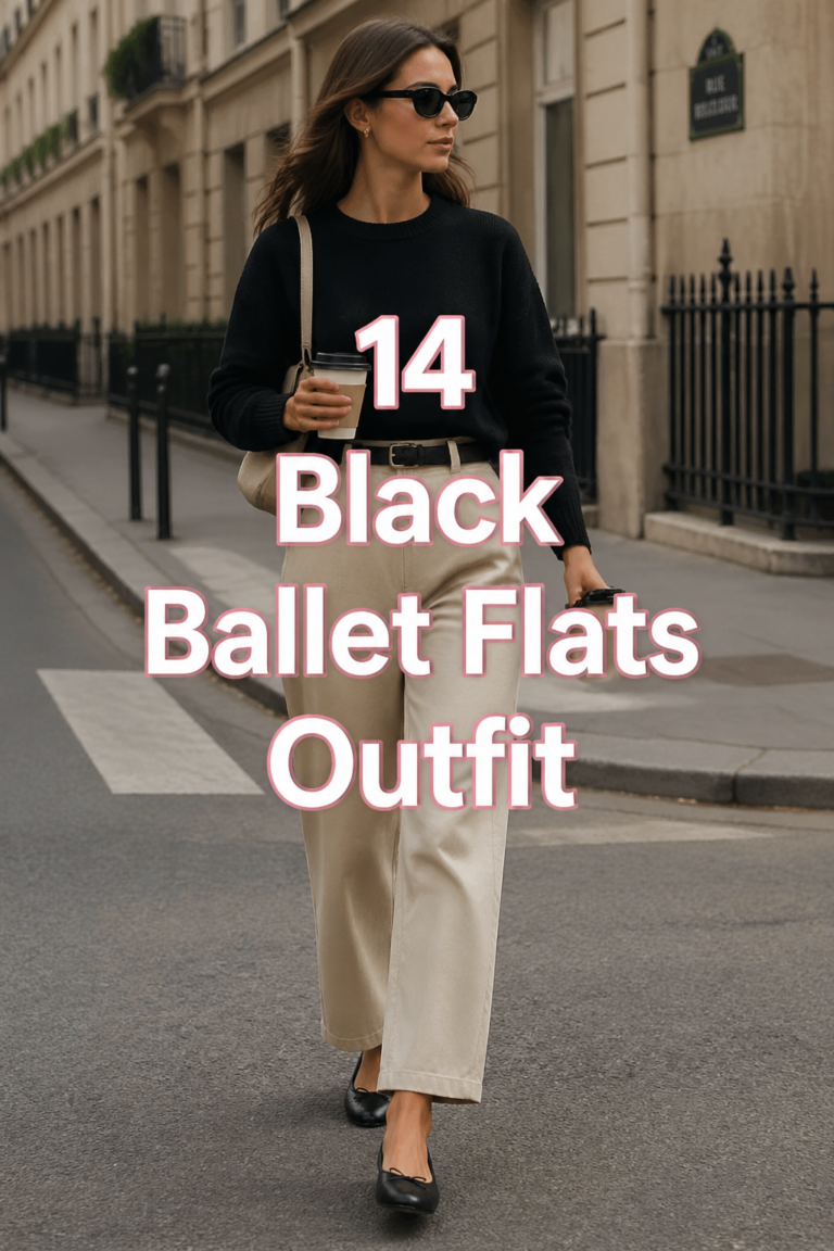 🩰 14 Black Ballet Flats Outfit