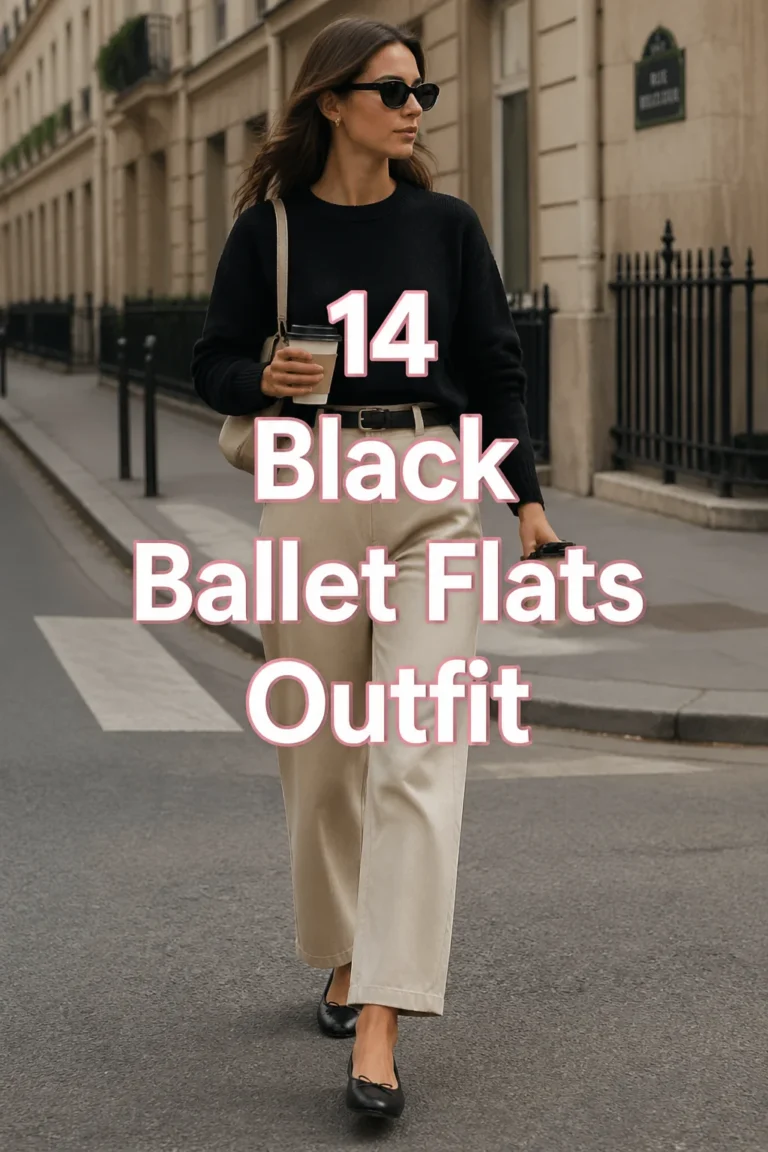 🩰 14 Black Ballet Flats Outfit