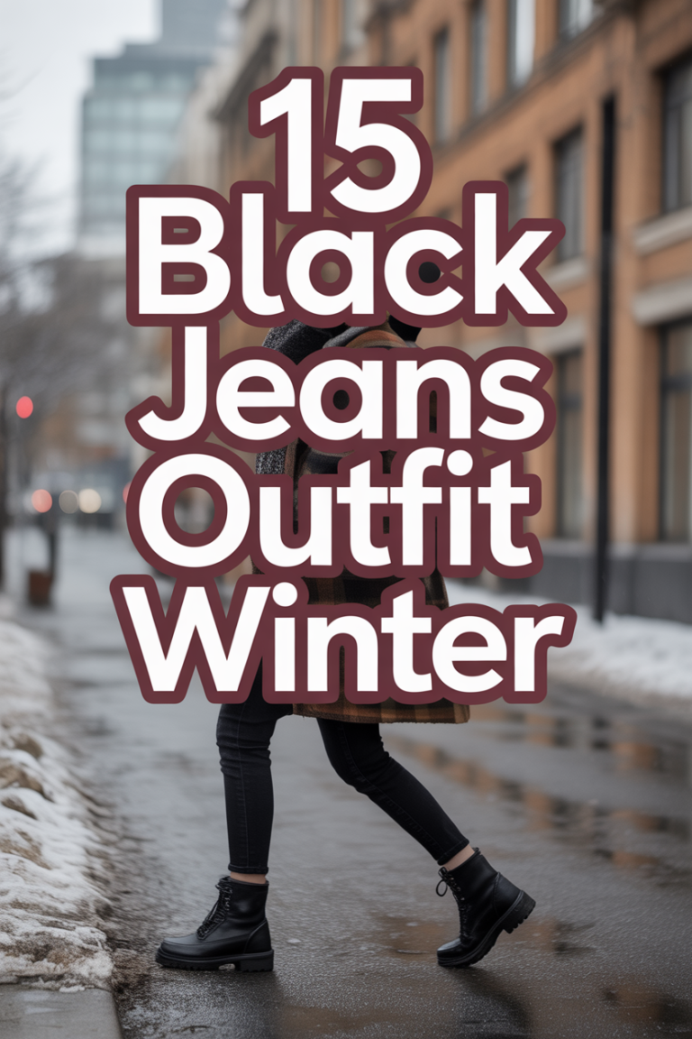 👖 15 Black Jeans Outfit Winter