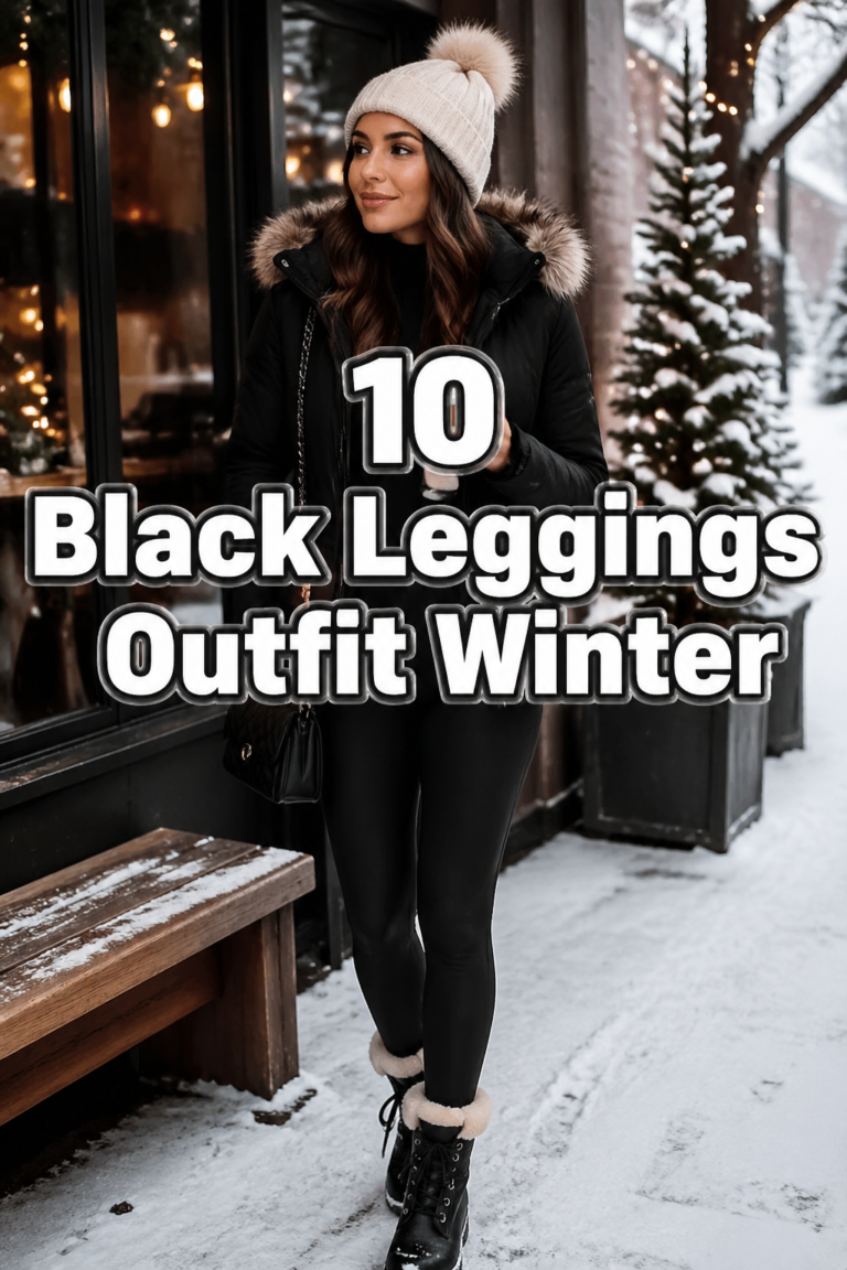 ❄️ 10 Black Leggings Outfit Winter