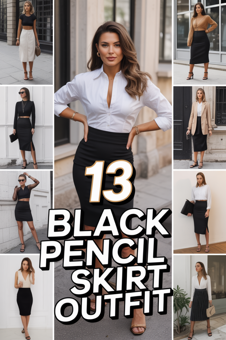 ✨ 13 Black Pencil Skirt Outfit