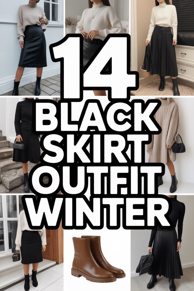 ❄️ 14 Black Skirt Outfit Winter