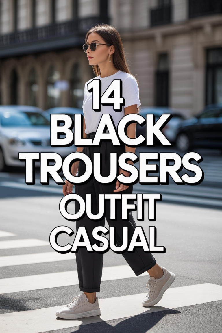 👖 14 Black Trousers Outfit Casual