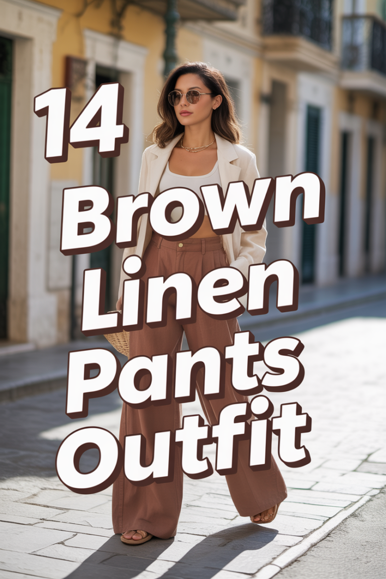 🥐 14 Brown Linen Pants Outfit