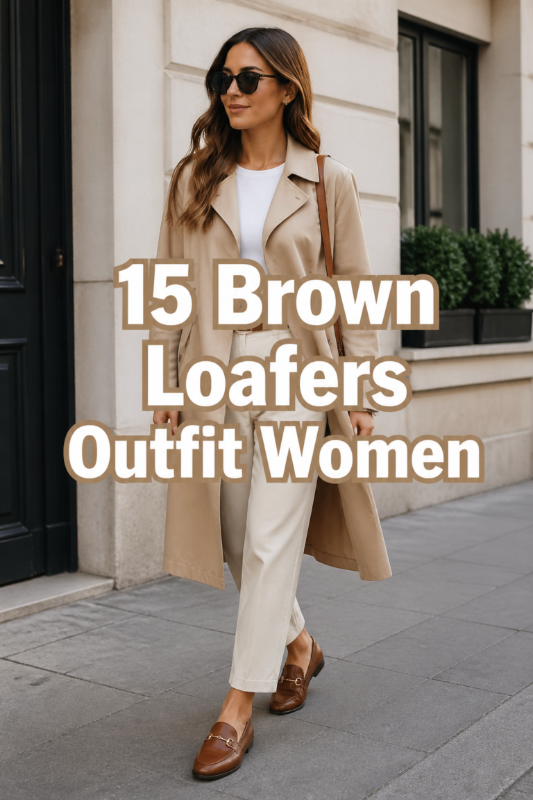 👞 15 Brown Loafers Outfit Women