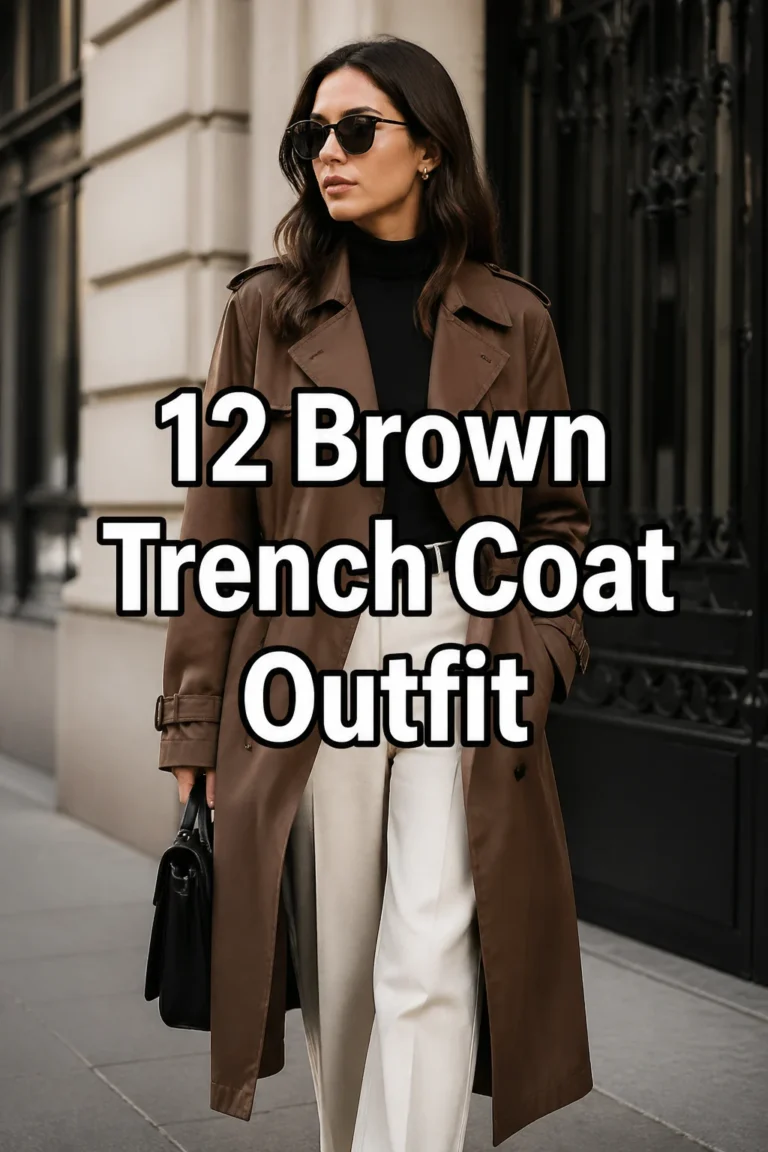 🪵 12 Brown Trench Coat Outfit
