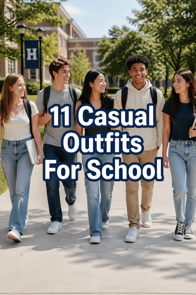 🎒 11 Casual Outfits For School