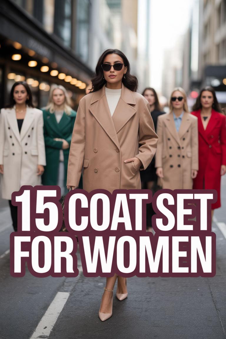 🧥 15 Coat Set For Women