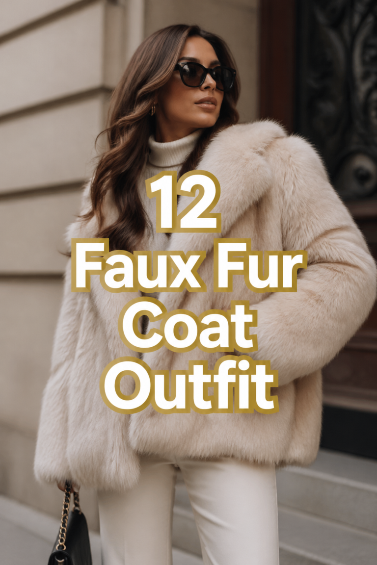 ✨ 12 Faux Fur Coat Outfit