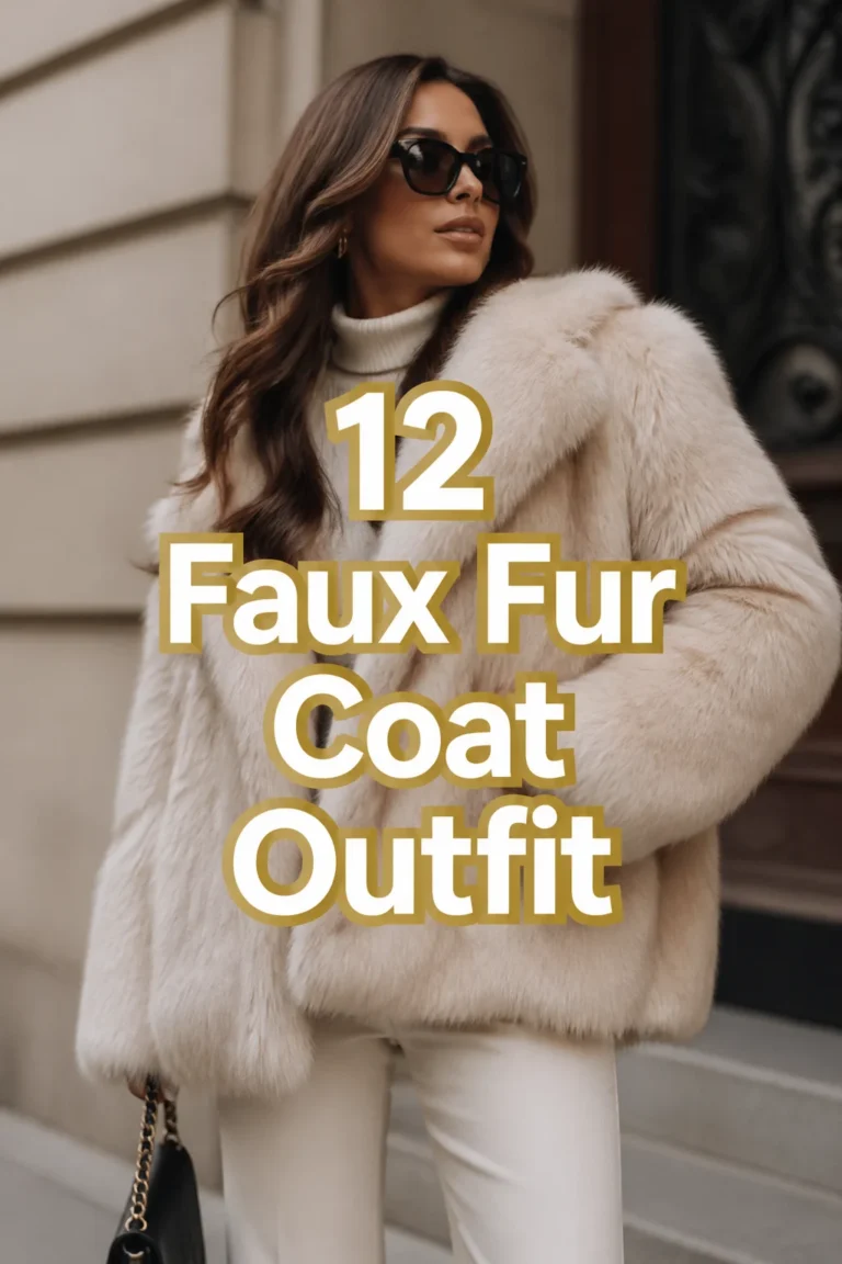 ✨ 12 Faux Fur Coat Outfit