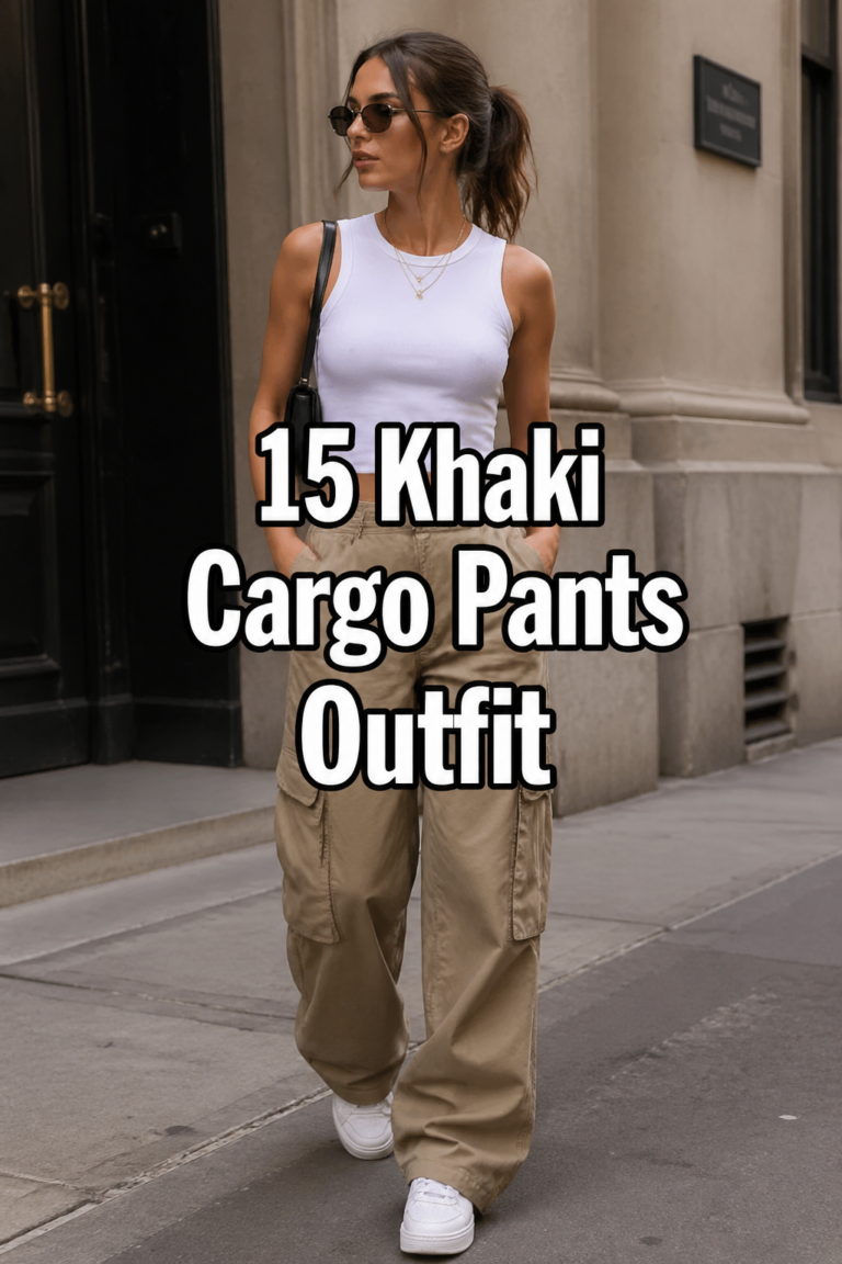 ✨ 15 Khaki Cargo Pants Outfit