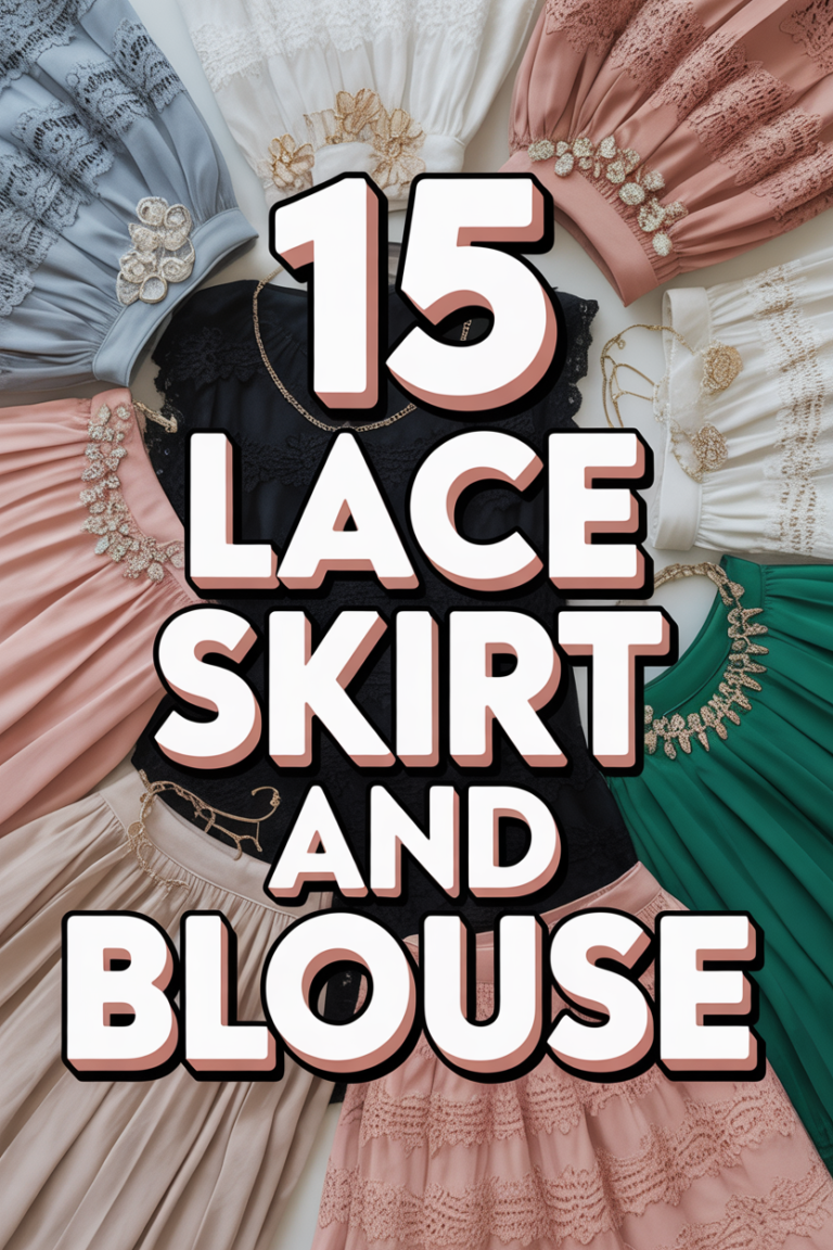 🌸 15 Lace Skirt And Blouse