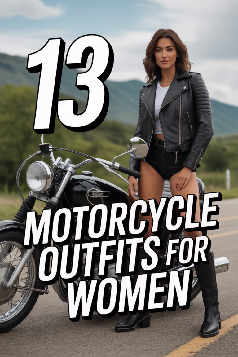 🏍️ 13 Motorcycle Outfits For Women