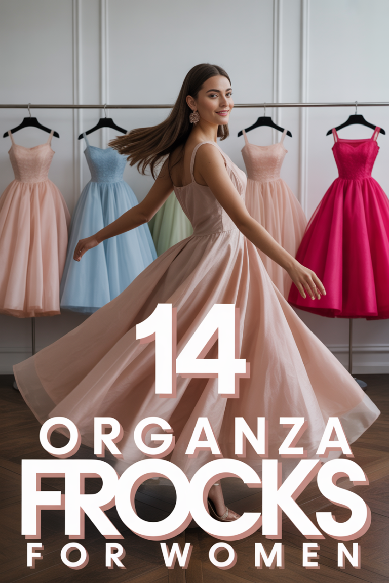 👗 14 Organza Frocks For Women