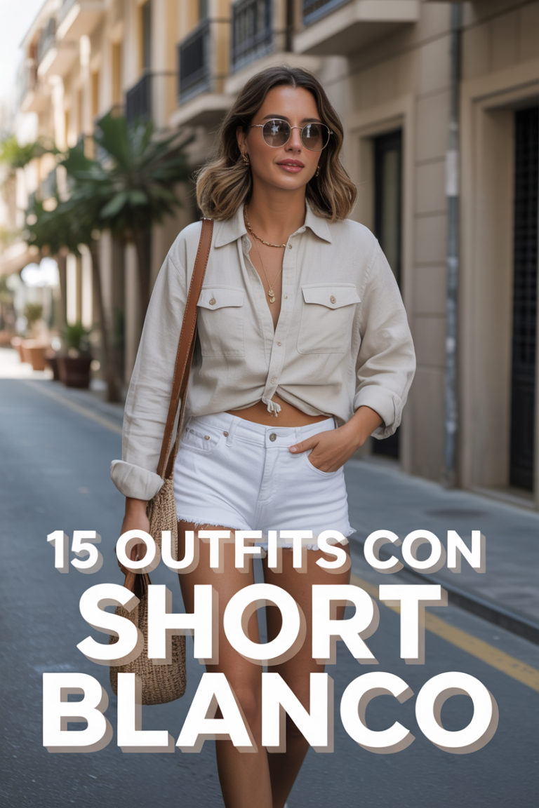 🩳 15 Outfits Con Short Blanco