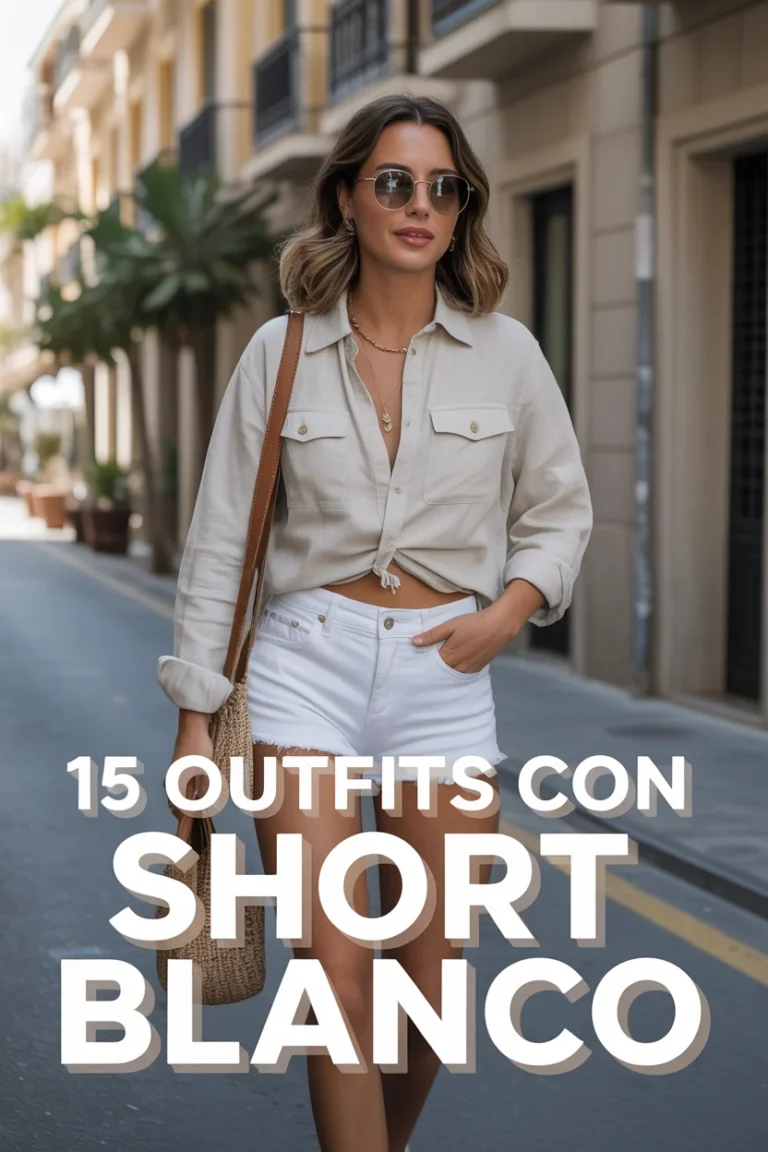 🩳 15 Outfits Con Short Blanco