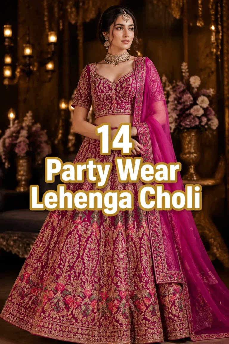 ✨ 14 Party Wear Lehenga Choli