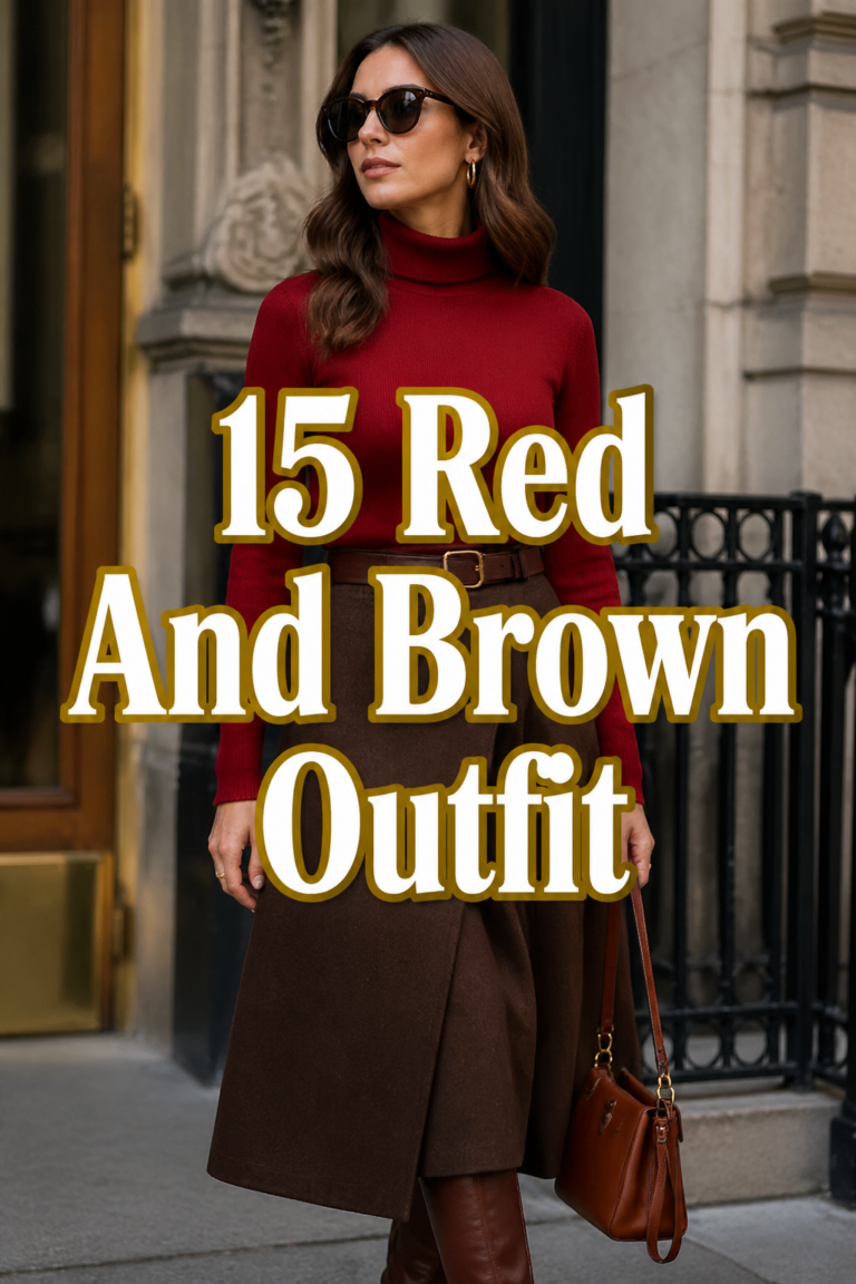 🍒 15 Red And Brown Outfit