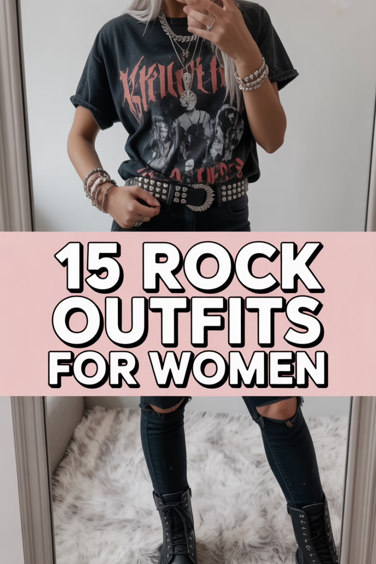 🎸 15 Rock Outfits For Women