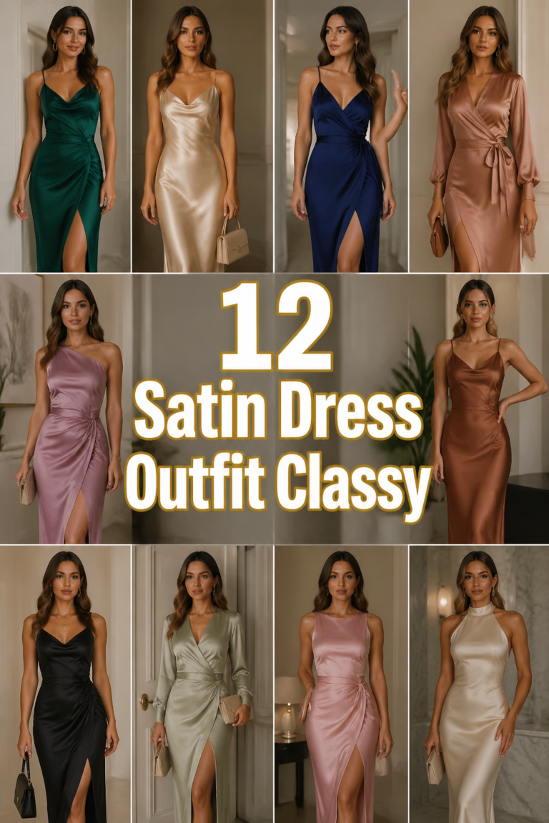 ✨ 12 Satin Dress Outfit Classy
