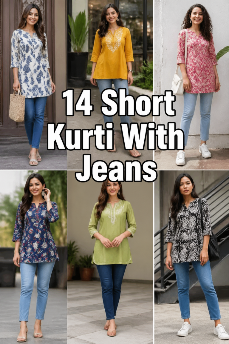 ✨ 14 Short Kurti With Jeans