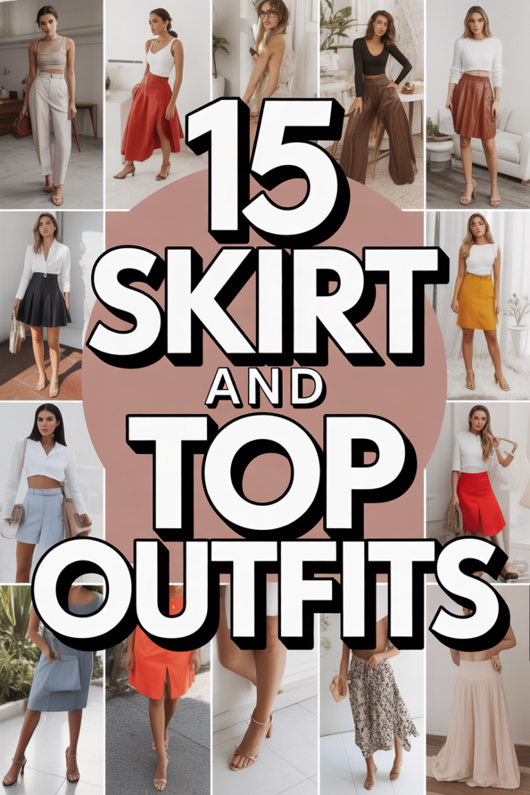 👗 15 Skirt And Top Outfits
