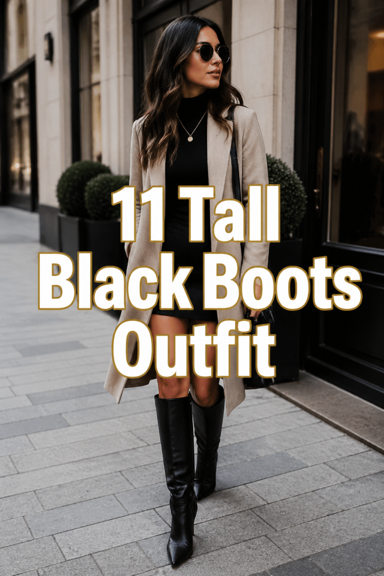 👢 11 Tall Black Boots Outfit