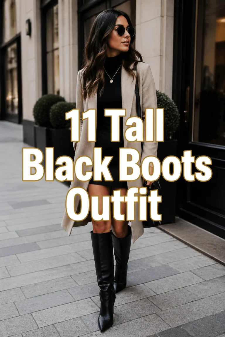 👢 11 Tall Black Boots Outfit