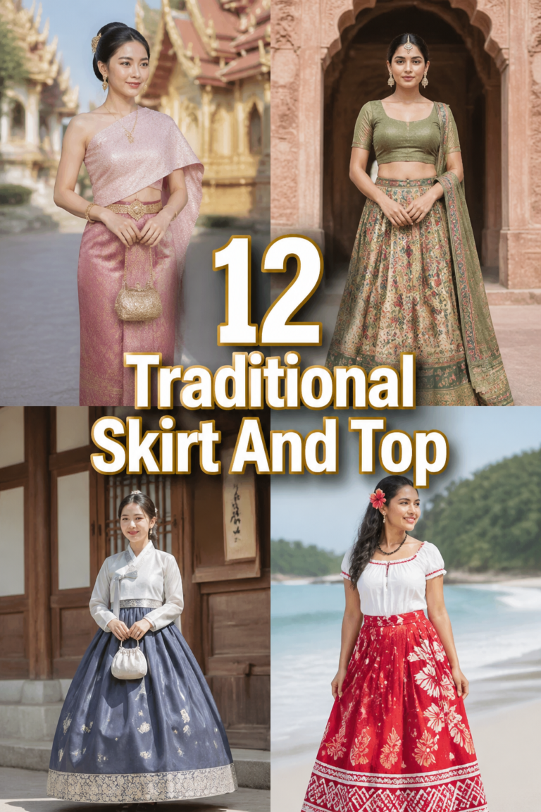 💃 12 Traditional Skirt And Top