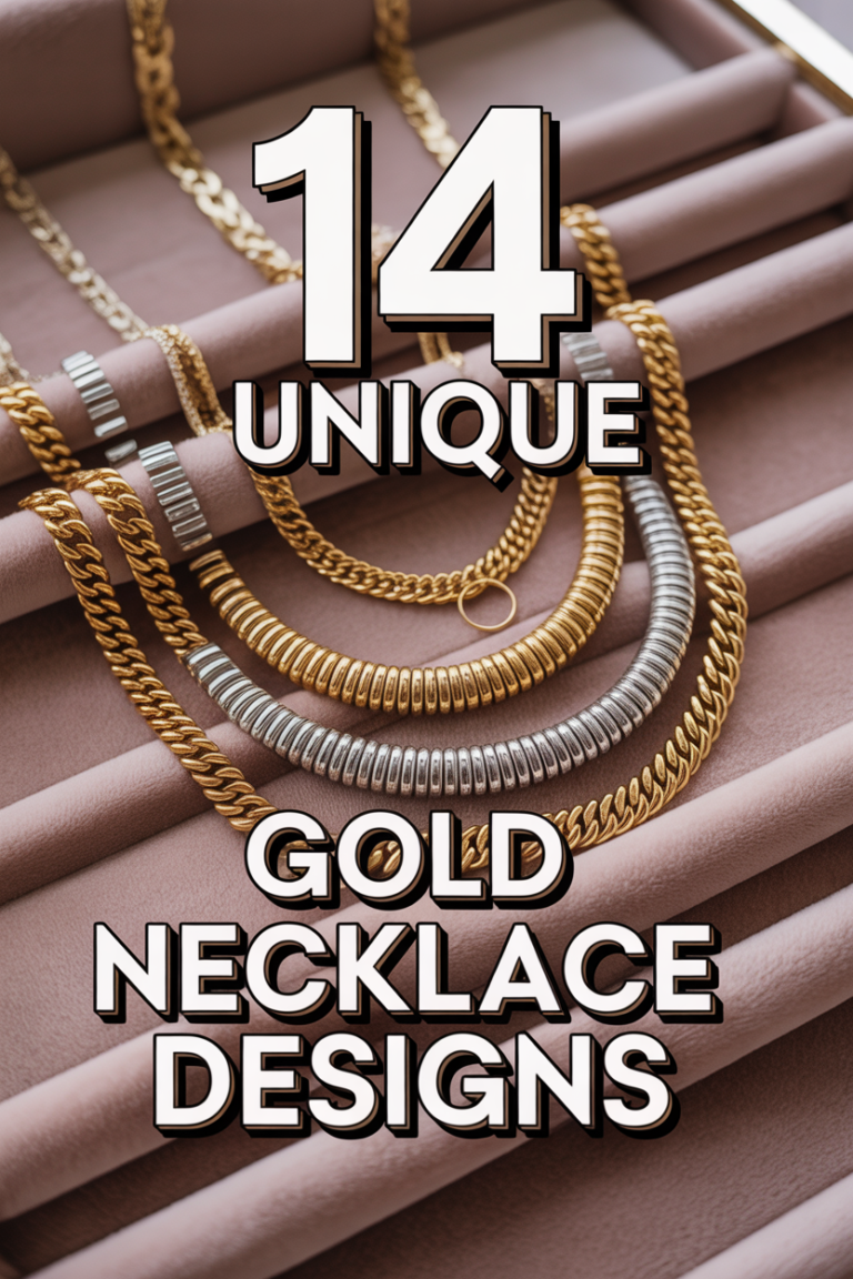 ✨ 14 Unique Gold Necklace Designs