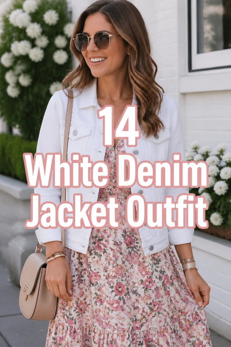 ✨ 14 White Denim Jacket Outfit