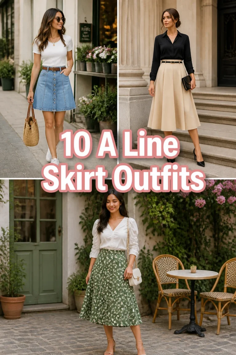 👗 10 A Line Skirt Outfits