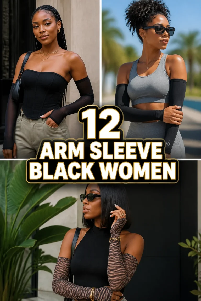 🎨 12 Arm Sleeve Black Women