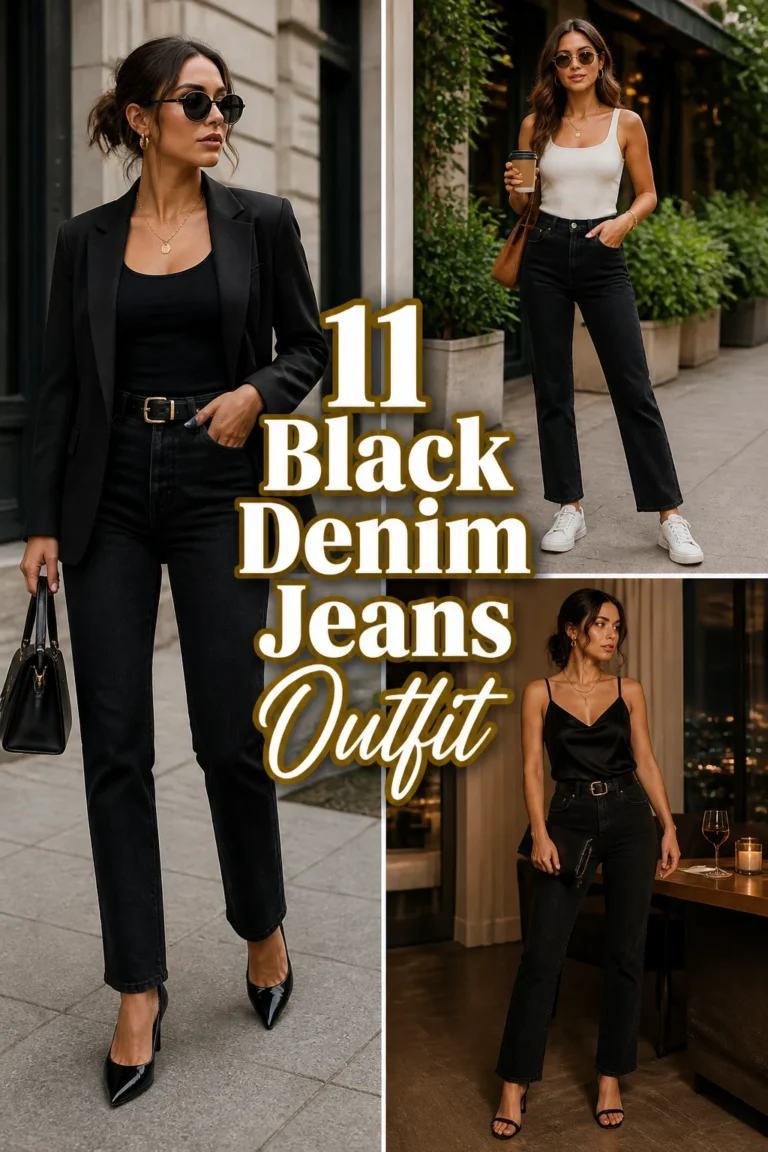 👖 11 Black Denim Jeans Outfit