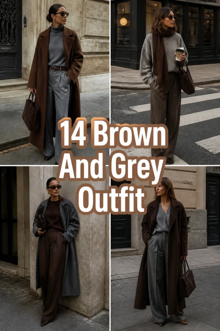 🧥 14 Brown And Grey Outfit
