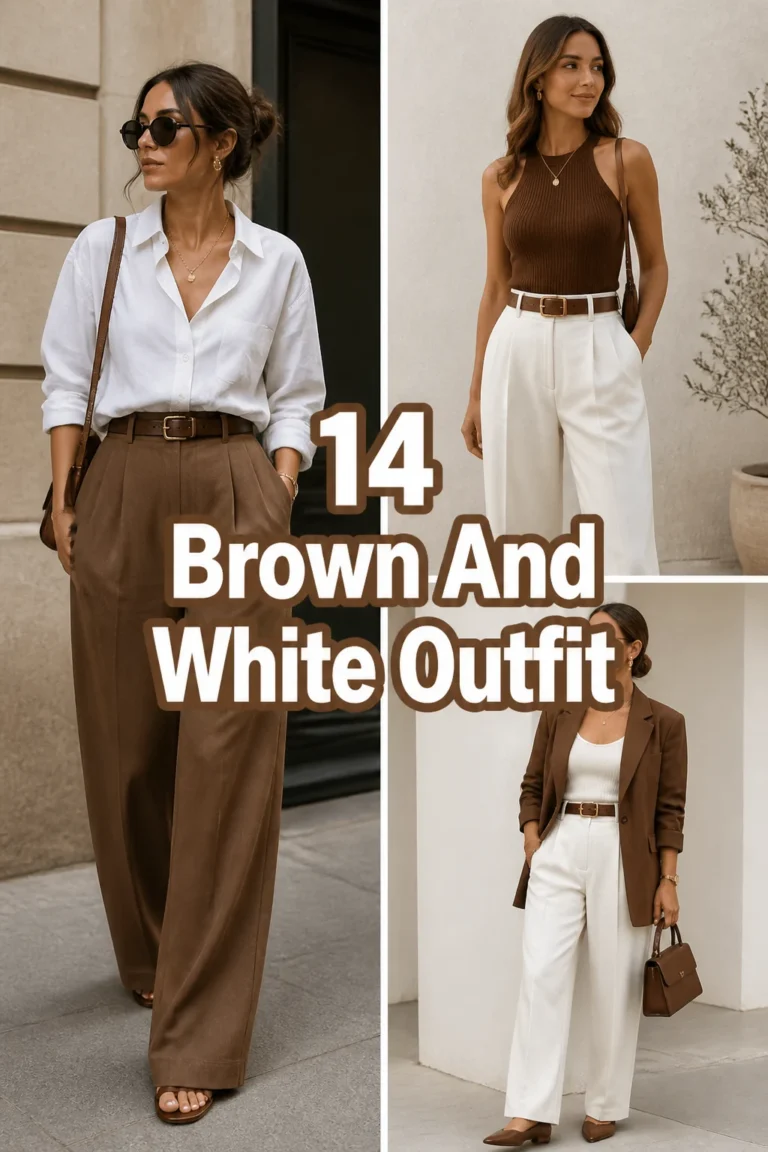 ☕ 14 Brown And White Outfit