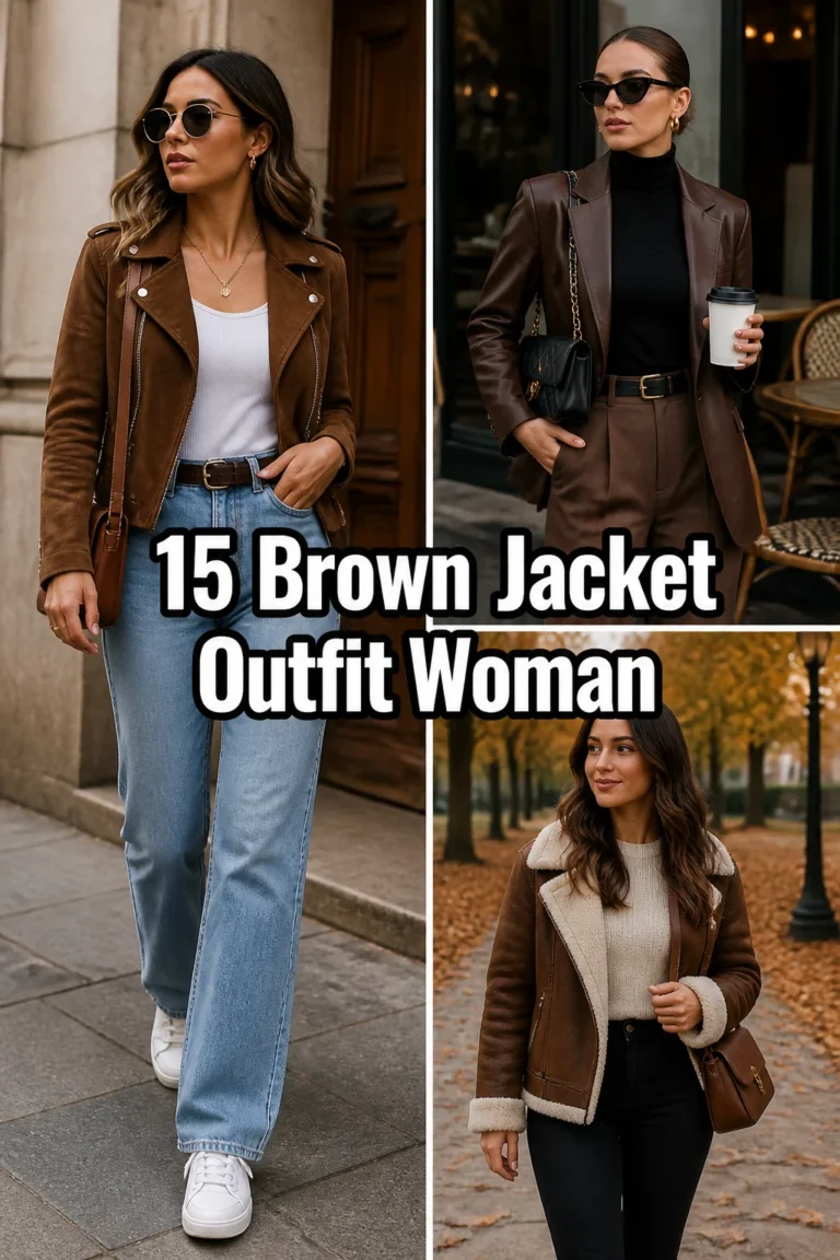 🧥 15 Brown Jacket Outfit Woman