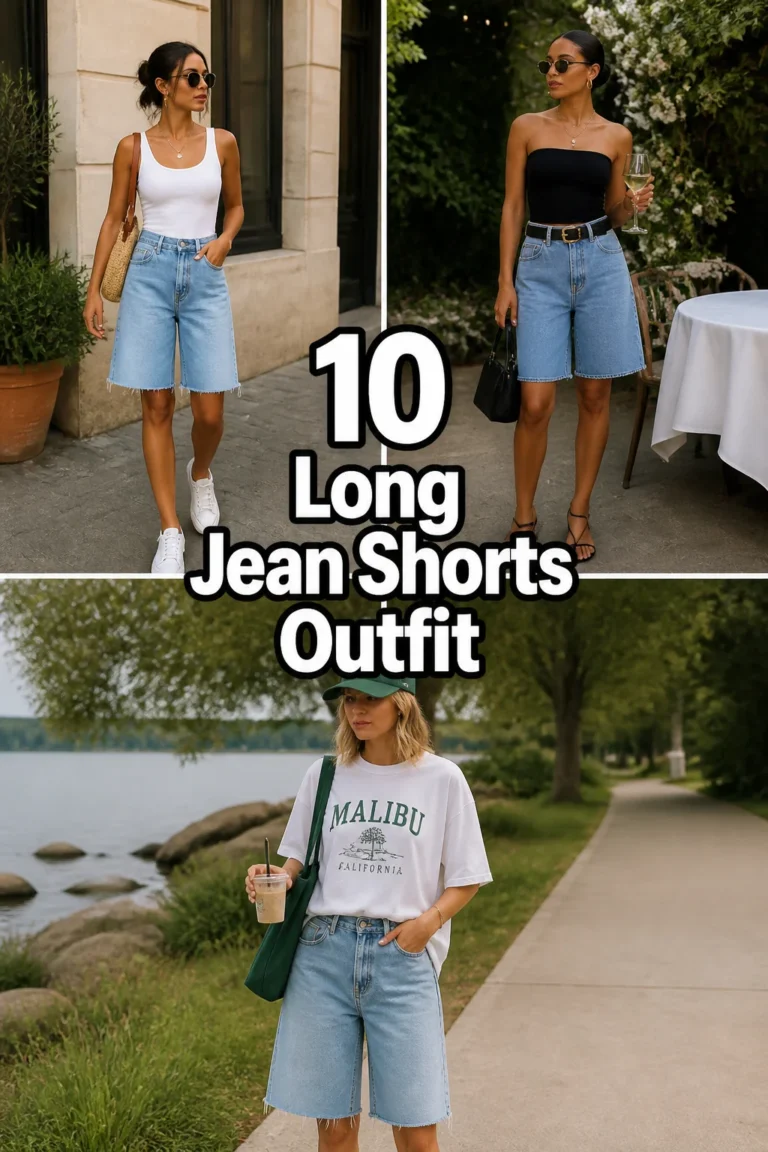 👖 10 Long Jean Shorts Outfit