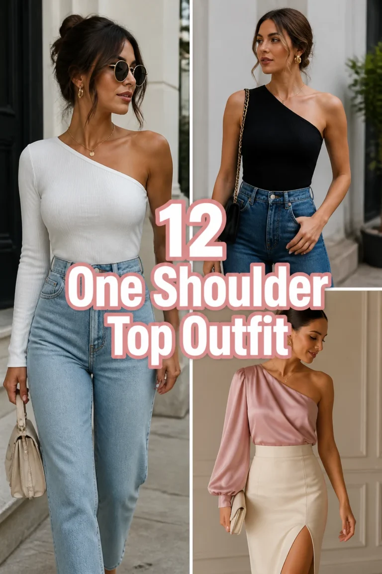 💃 12 One Shoulder Top Outfit